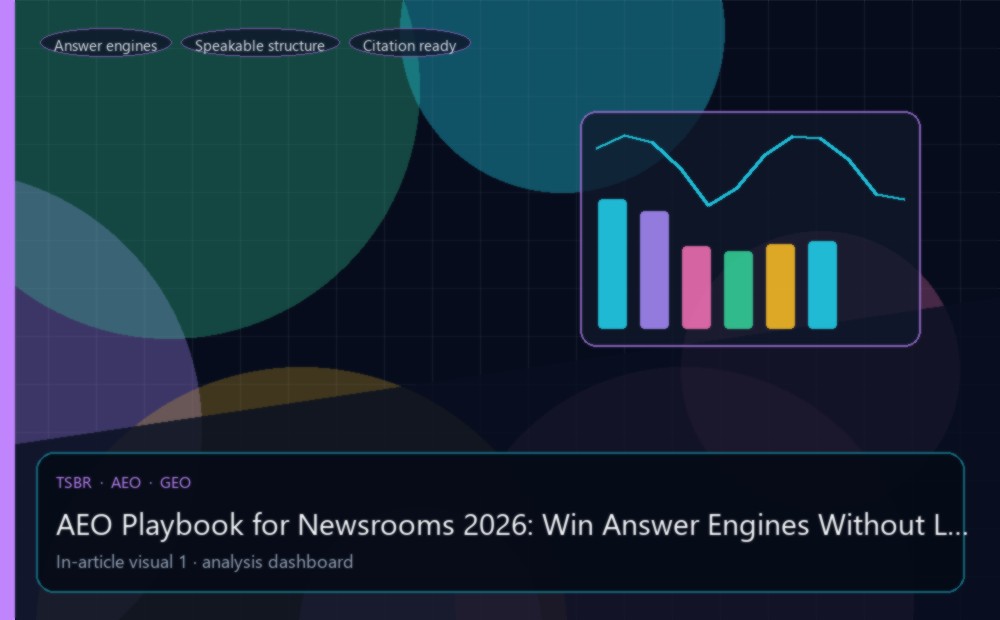 AEO Playbook for Newsrooms 2026: Win Answer Engines Without Losing Depth — editorial analysis visual
