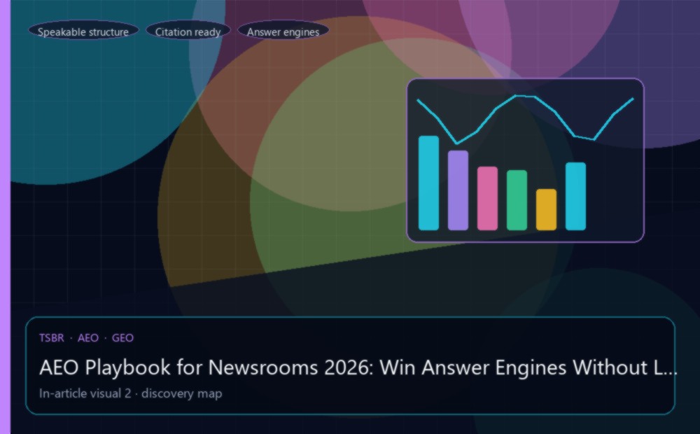 AEO Playbook for Newsrooms 2026: Win Answer Engines Without Losing Depth — measurement and discovery visual