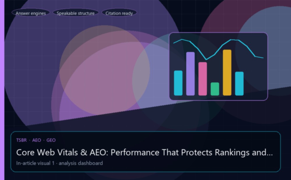 Core Web Vitals & AEO: Performance That Protects Rankings and Extractions — editorial analysis visual