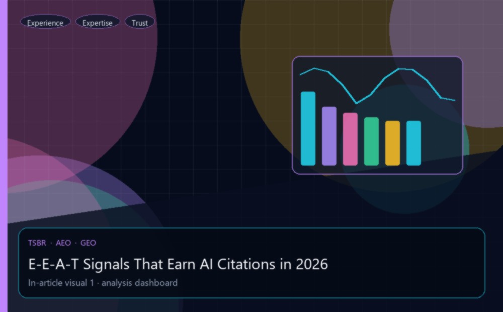 E-E-A-T Signals That Earn AI Citations in 2026 — editorial analysis visual