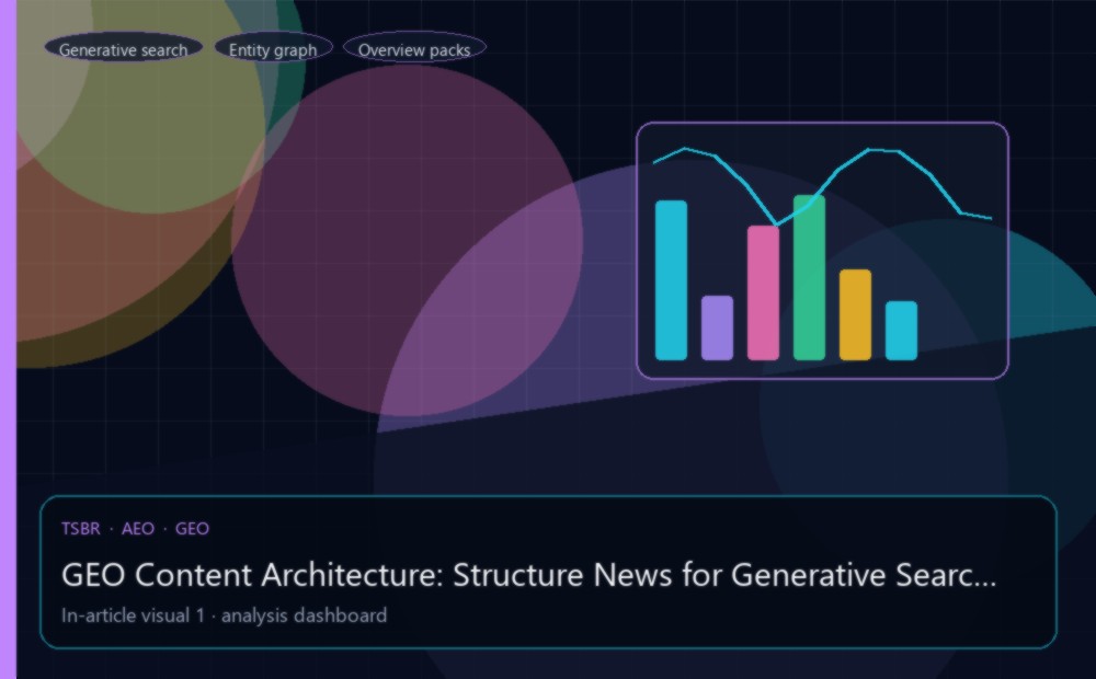 GEO Content Architecture: Structure News for Generative Search in 2026 — editorial analysis visual