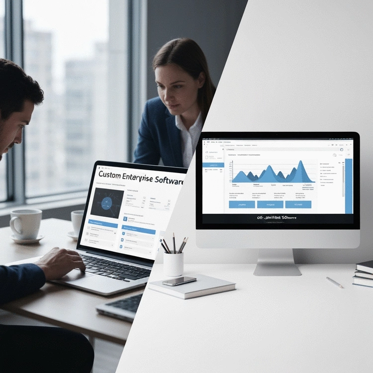 Why do companies choose custom enterprise software over off-the-shelf solutions?