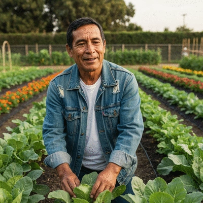 Person successfully reintegrating into society, looking hopeful, in a community setting