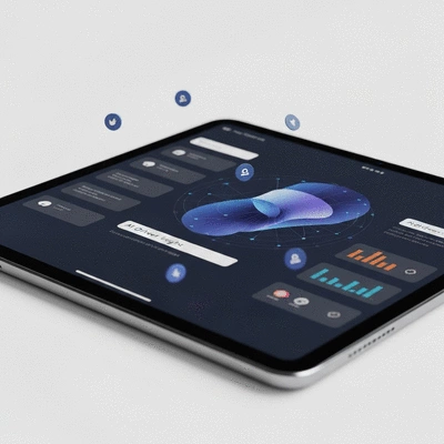 AI analyzing data for marketing insights